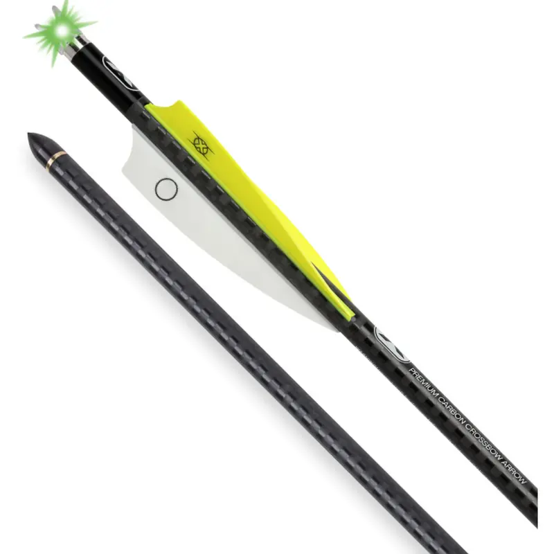 16-Inch Evo-X Lighted Alpha-Blaze Centerpunch Carbon Crossbow Arrows 1