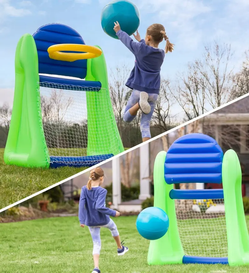 2-In-1 Inflatable Basketball And Soccer Game 1
