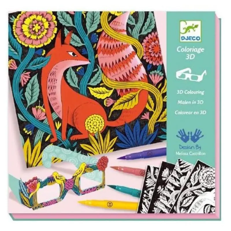 3D Fantasy Forest Coloring Book With Pop-Up Effects 1
