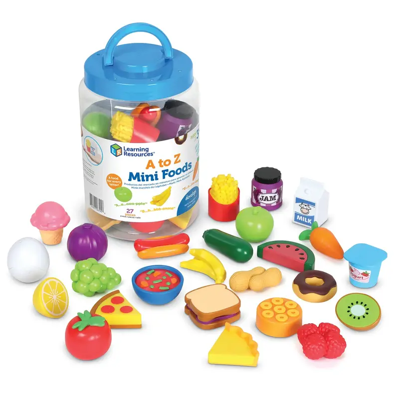 A To Z Miniature Food Collection For Early Learning 1