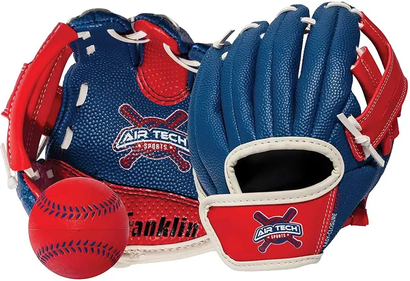 Airtech Youth Baseball Glove – Red And Blue Design 1