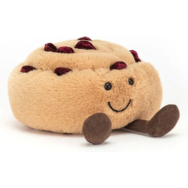 Amuseable Pain Au Raisin Plush – Gourmet Bakery-Inspired Stuffed Treat 1