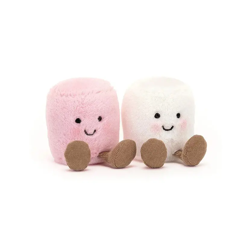 Amuseable Pink-And-White Marshmallow Squishy Toy 1