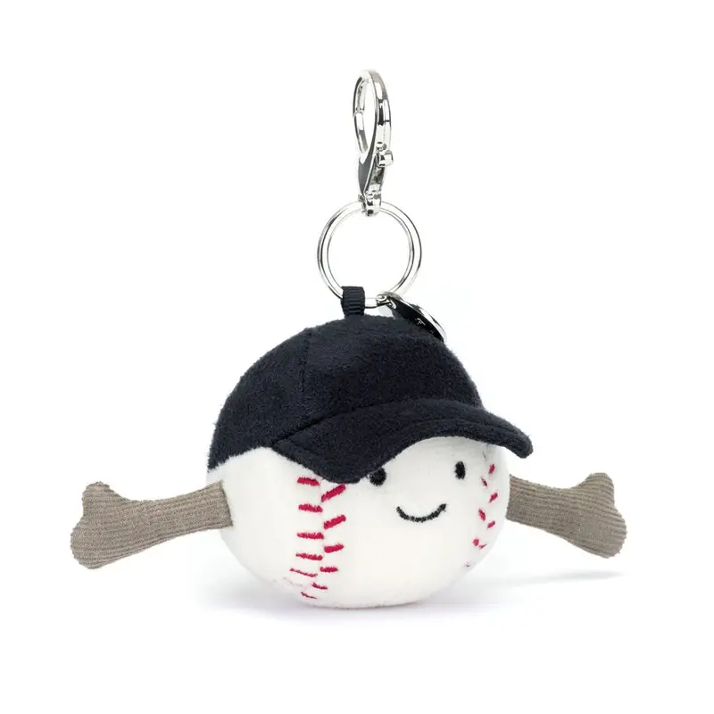 Amuseables Baseball Charm Bag Accessory – Sports-Themed Mini Pendant 1