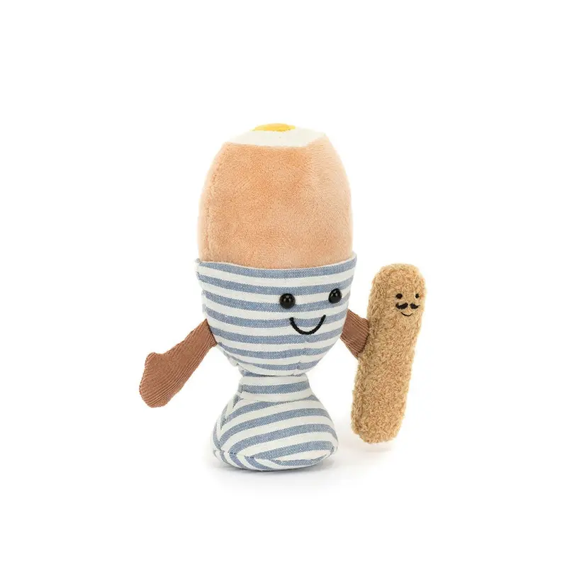 Amuseables Eggetha Egg & Lance Soldier Plush – Whimsical Duo Figure 1