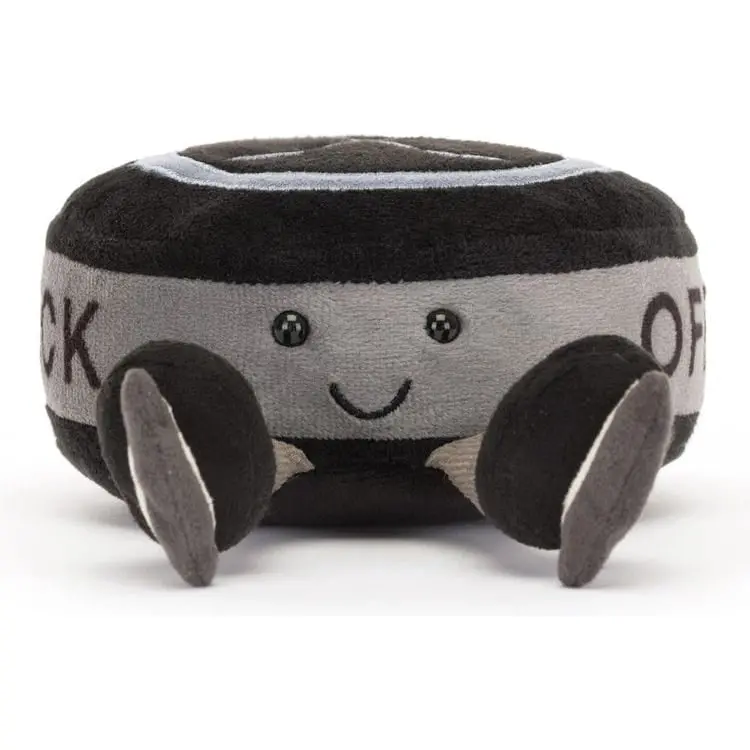 Amuseables Ice Hockey Puck Plush – Playful Sports-Themed Stuffed Toy 1