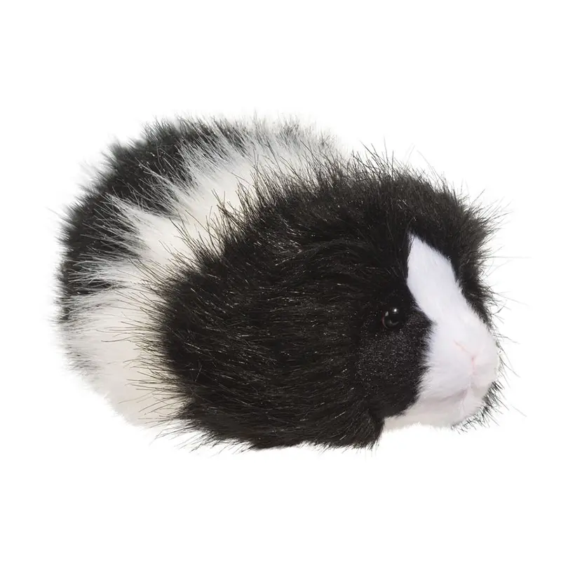 Angora Guinea Pig Plush – Black And White Edition 1