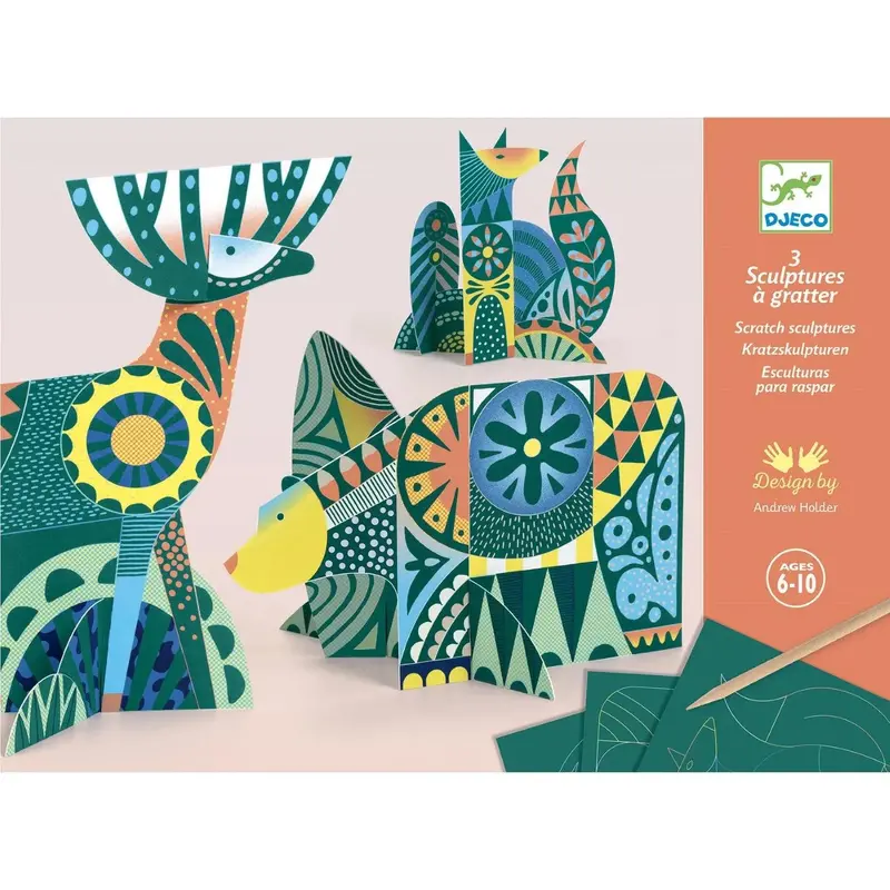 Animal Folklore Scratch Sculpture Set 1