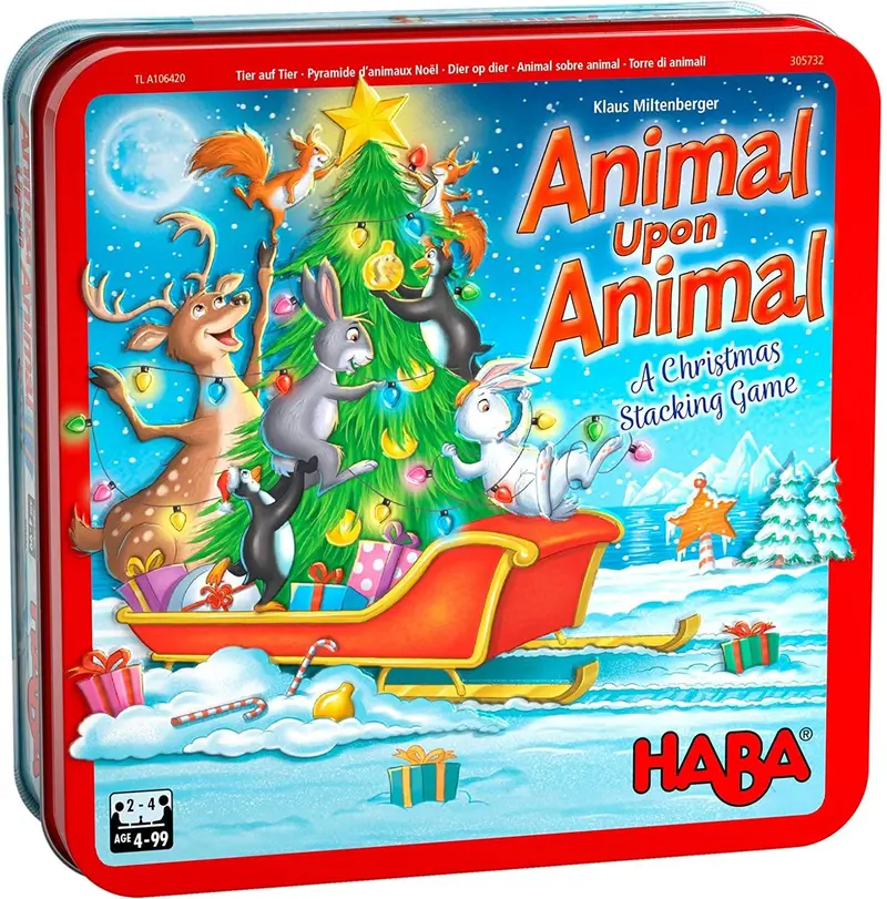 Animal Upon Animal Holiday Edition Stacking Game 1