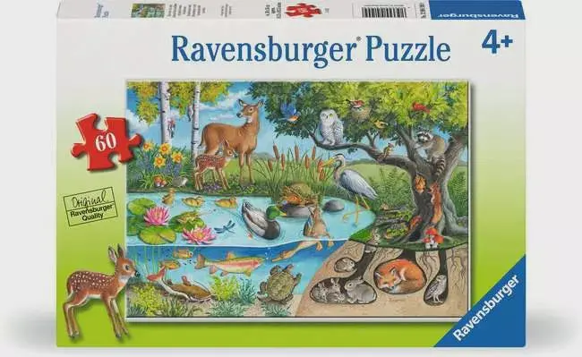 Animals Above And Below Nature Puzzle (60 Pieces) 1