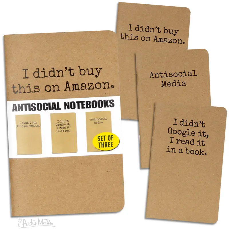 Antisocial-Themed Notebook Collection 1