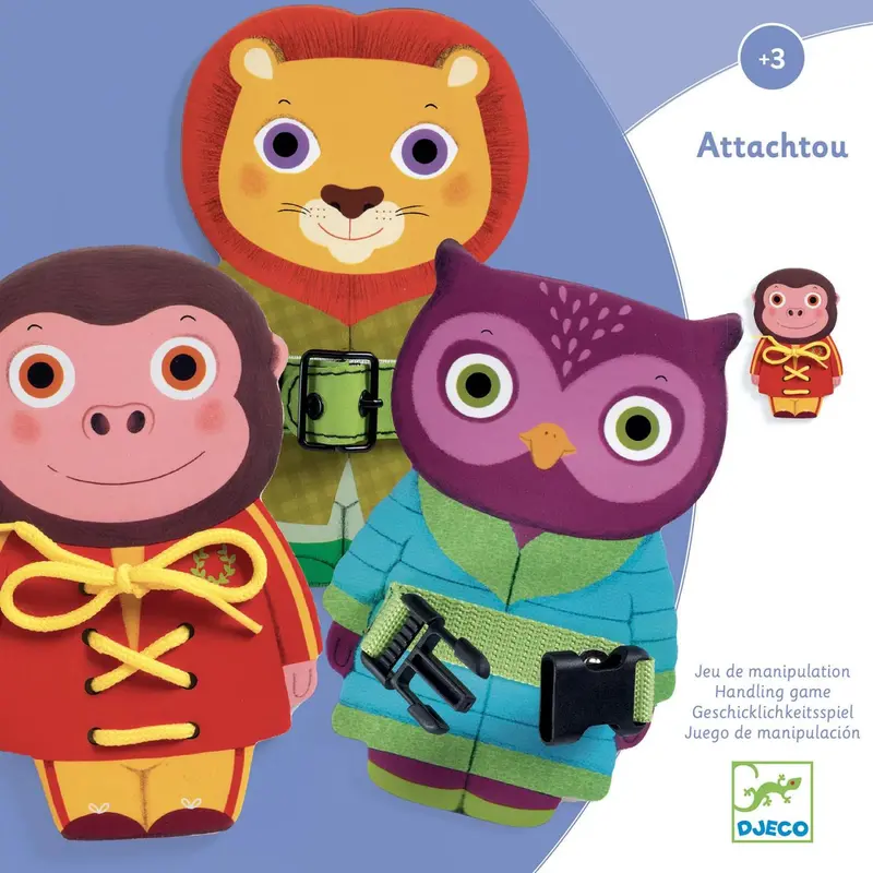 Attachatou Learning Kit: Tying And Fastening Practice Set 1