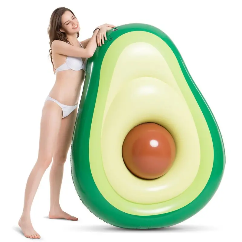 Avocado-Shaped Inflatable Pool Float – Large-Sized Lounge Tube For Adults 1