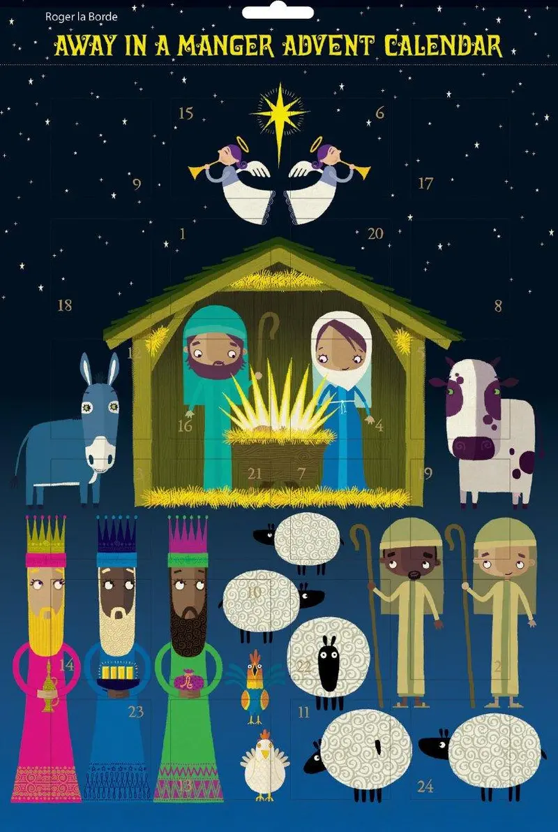 Away In A Manger Nativity-Themed Advent Calendar 1