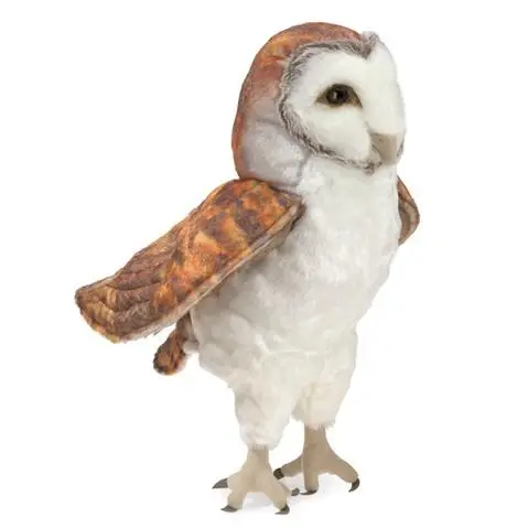Barn Owl Hand Puppet: Realistic Wildlife Puppet For Storytelling 1