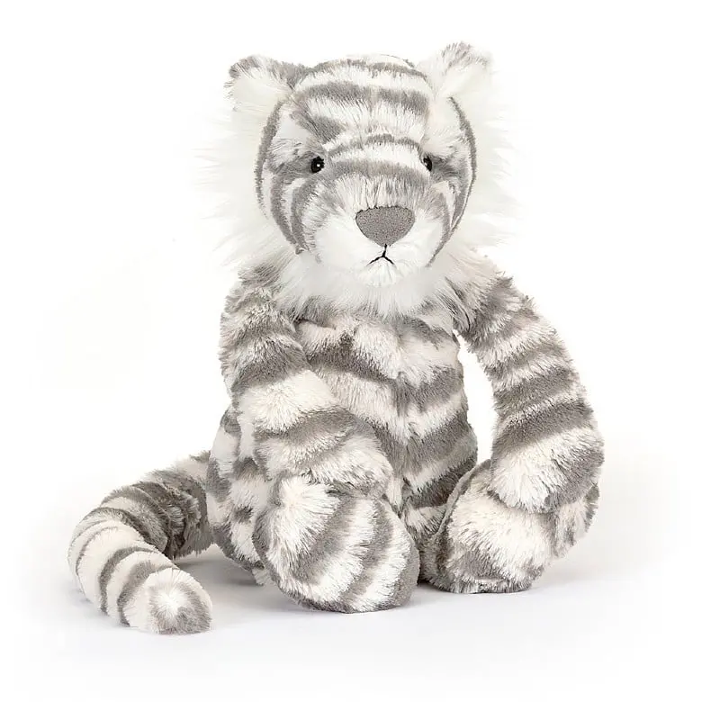 Bashful Snow Tiger Plush – Medium Size Original 1