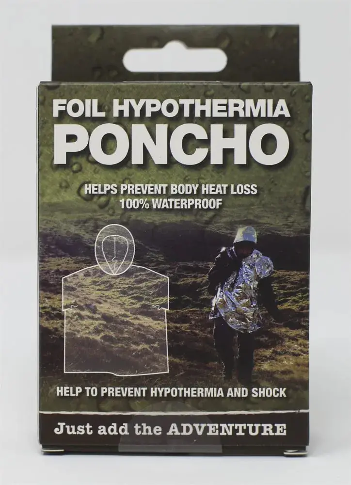 Bcb Emergency Foil Survival Poncho – Lightweight Thermal Rain Cape 1
