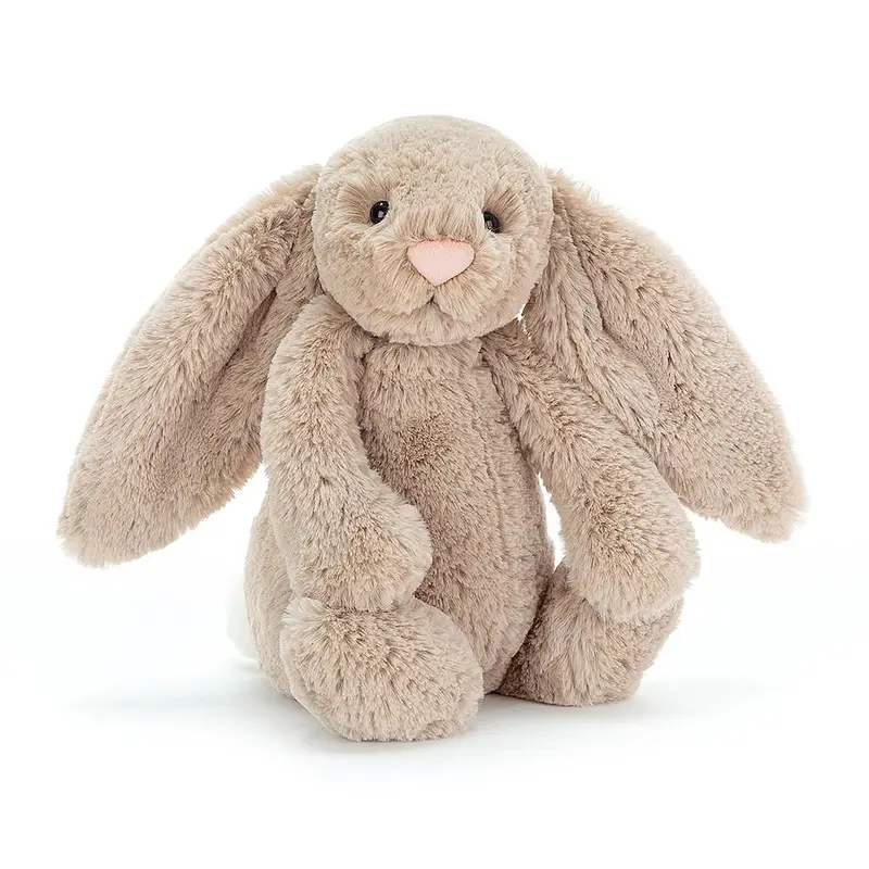 Beige Bashful Bunny – Medium Plush Companion 1