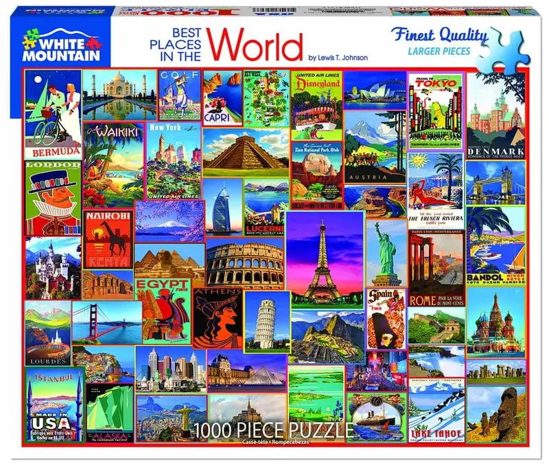 Best Places Around The World 1000-Piece Jigsaw Puzzle 1