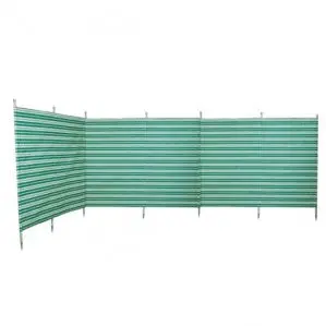 Blue Diamond 7-Pole Windbreak With Green Stripe Design 1