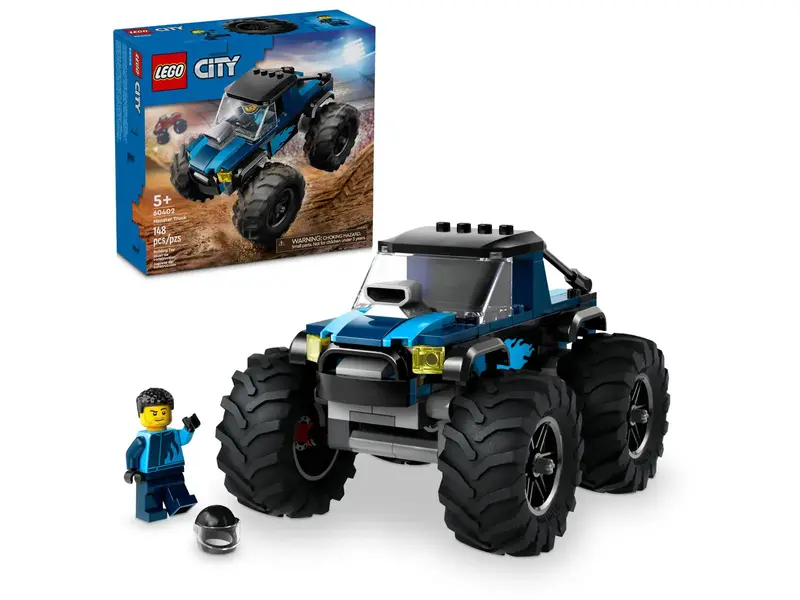 Blue Heavy-Duty Monster Truck Model 1