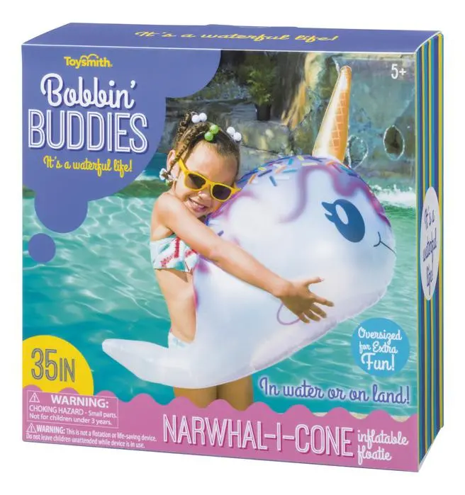 Bobbin Buddies Narwhal – Adorable Knitted Ocean Creature Plush 1