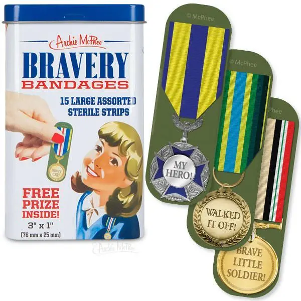 Bravery-Themed Adhesive Bandages 1