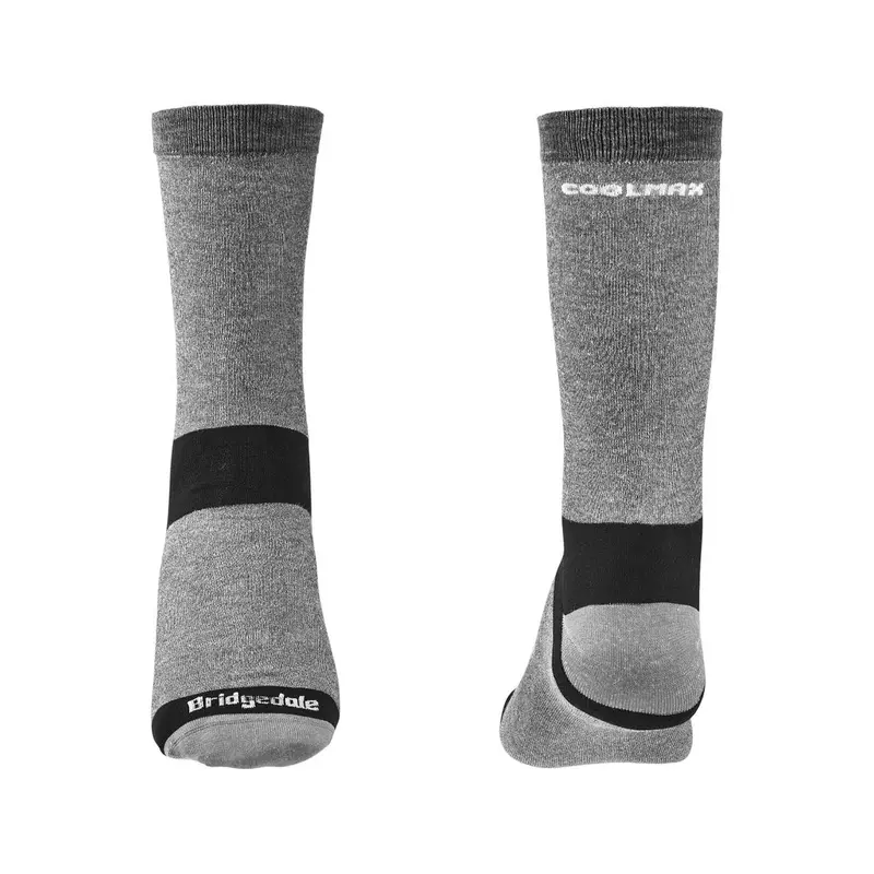 Bridgedale Coolmax Liner Socks – Grey, Size 9–11.5 1