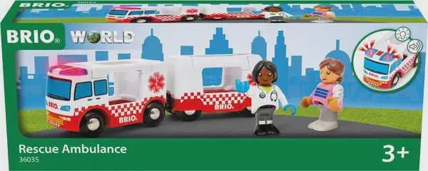 Brio Rescue Ambulance Toy – Emergency Response Vehicle With Sound 1