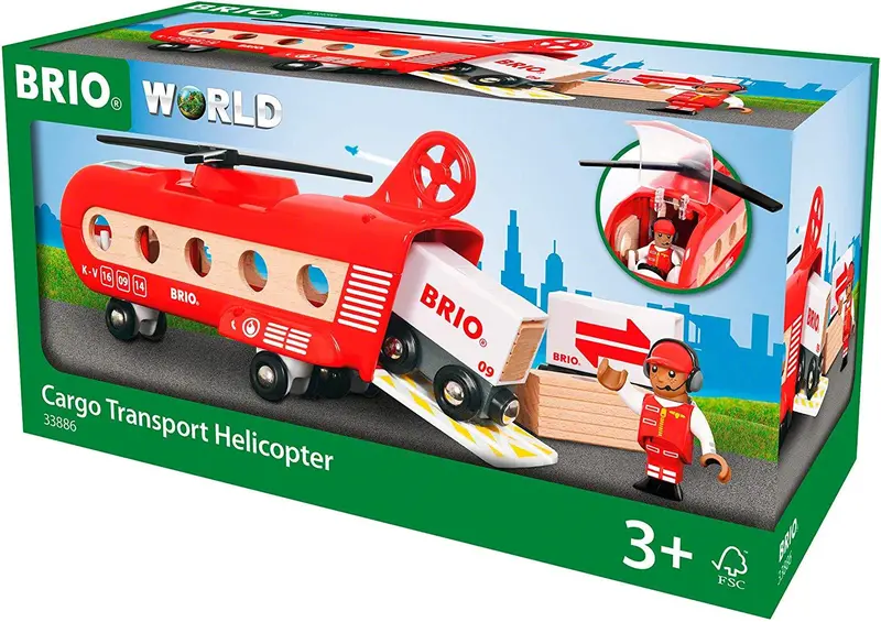 Brio World Cargo Transport Helicopter Playset 1