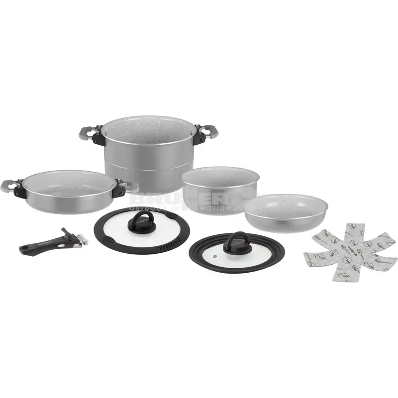 Brunner Fusion Magnetogrip 7+1-Piece Cook Set – 22Cm Induction-Compatible Kitchen Kit 1