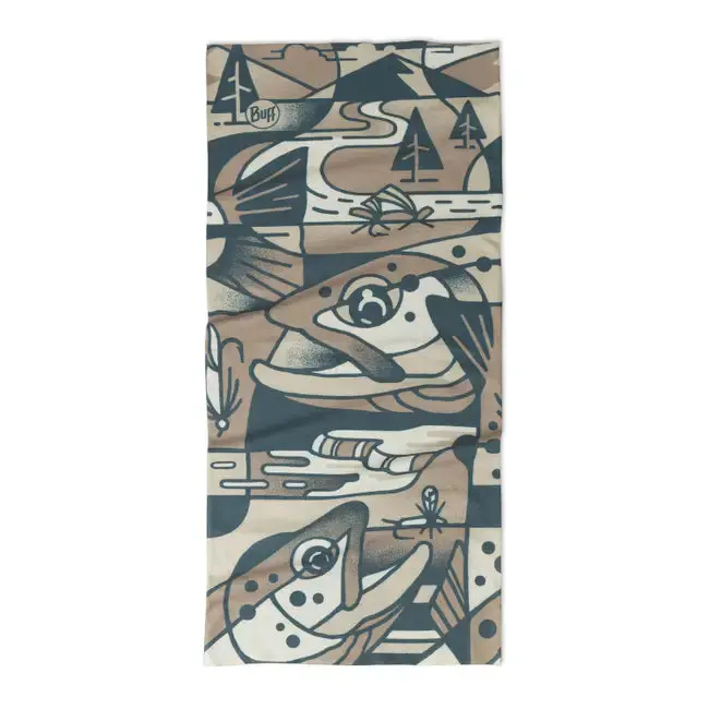 Buff Coolnet Uv Protection Neck Gaiter – Lake River Multicolor Design 1