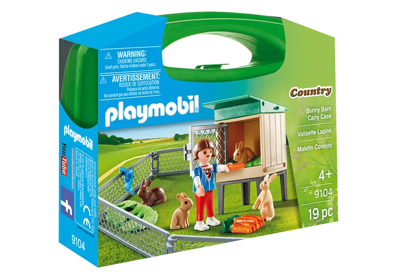 Bunny Barn Carrying Case For Toy Figures 1