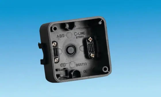 C-Line Square Black Back Box For Flush-Mounted Installations 1