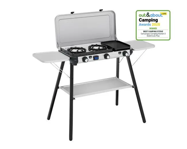 Campingaz 2-Burner Multi-Cook Plus Gas Stove With Kitchen Unit 1