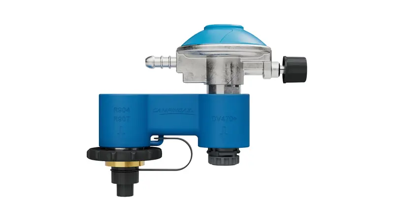 Campingaz Twin Connection Cv/R Gas Regulator For Dual-Bottle Setups 1