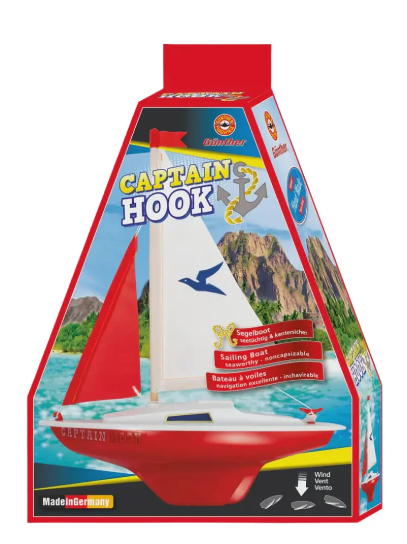 Captain Hook Sailboat – Pirate-Themed Wind-Powered Toy Boat 1