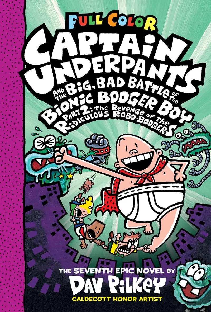 Captain Underpants #7: The Big Bad Battle Of The Bionic Booger – Color Edition 1