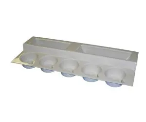 Caravan Stepped Cup And Plate Rack – Ivory Tiered Storage Solution 1