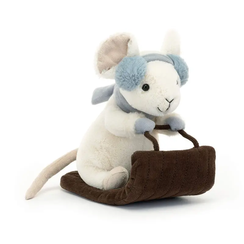 Cheerful Mouse Riding A Sleigh 1