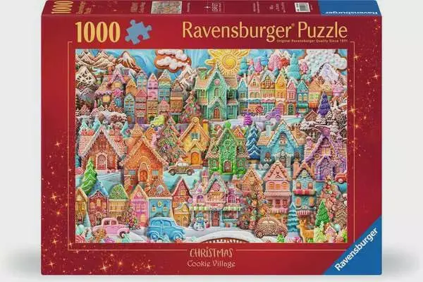 Christmas Cookie Village Puzzle – 1000-Piece Gourmet Scene 1