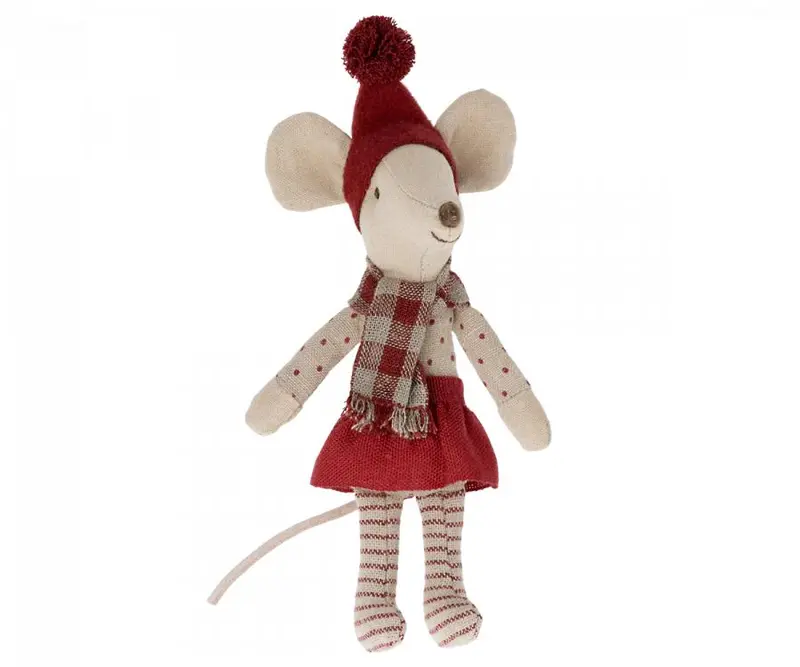 Christmas-Themed Big Sister Mouse Plush 1