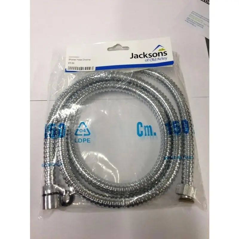 Chrome-Finished Flexible Shower Hose – Reinforced Pvc Core 1