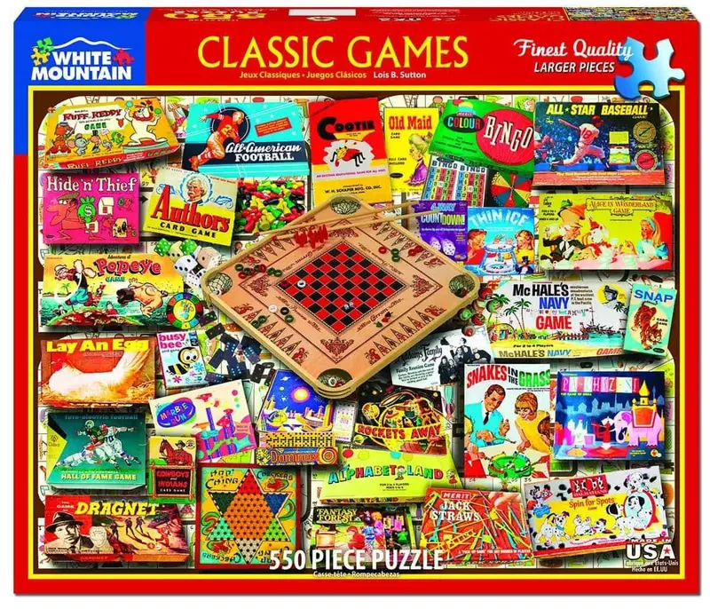 Classic Games 550-Piece Puzzle Collection 1