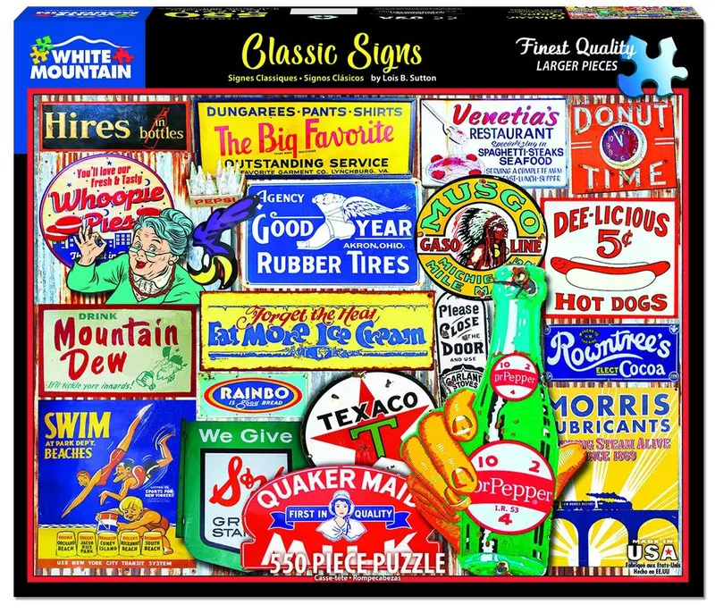 Classic Road Signs Jigsaw Puzzle – 500 Pieces 1