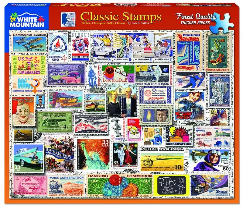 Classic Vintage Stamps Puzzle – 550 Pieces 1