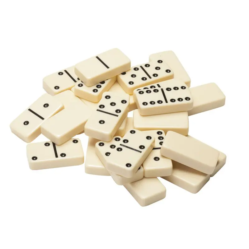 Club-Size Double-Six Domino Set – Natural Wood 1
