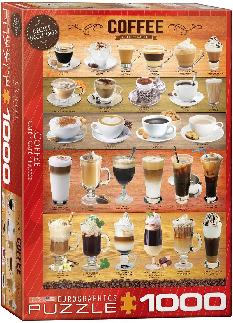Coffee-Themed 1000-Piece Jigsaw Puzzle 1