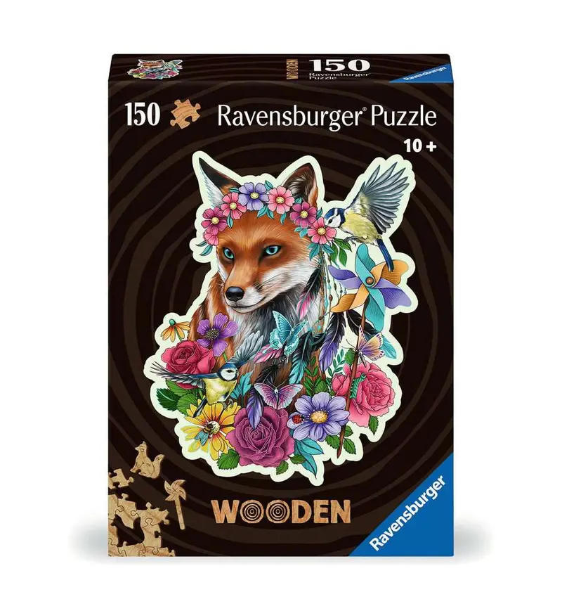 Colorful Fox Wooden Jigsaw Puzzle – 150 Pieces 1