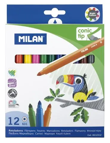 Cone-Tip Art Markers – Pack Of 12 1